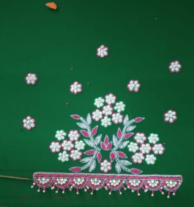 Pearl Work Blouse for bridals